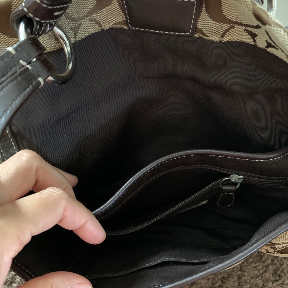 Coach 6280 Brown Soho Signature Bag Jacquad - Picture 7 of 9